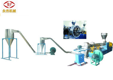 Cina Air Cooling Twin Screw Extruder Plastik, High Speed ​​WPC Extrusion Machine pabrik